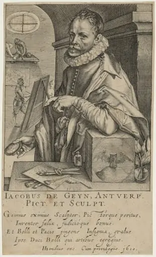 Jacob de Gheyn, by Andries Jacobsz Stock