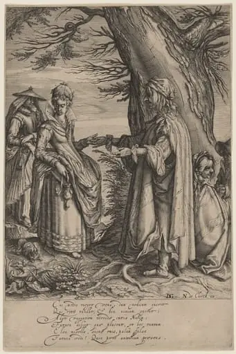 The Fortune Teller, by Andries Jacobsz Stock