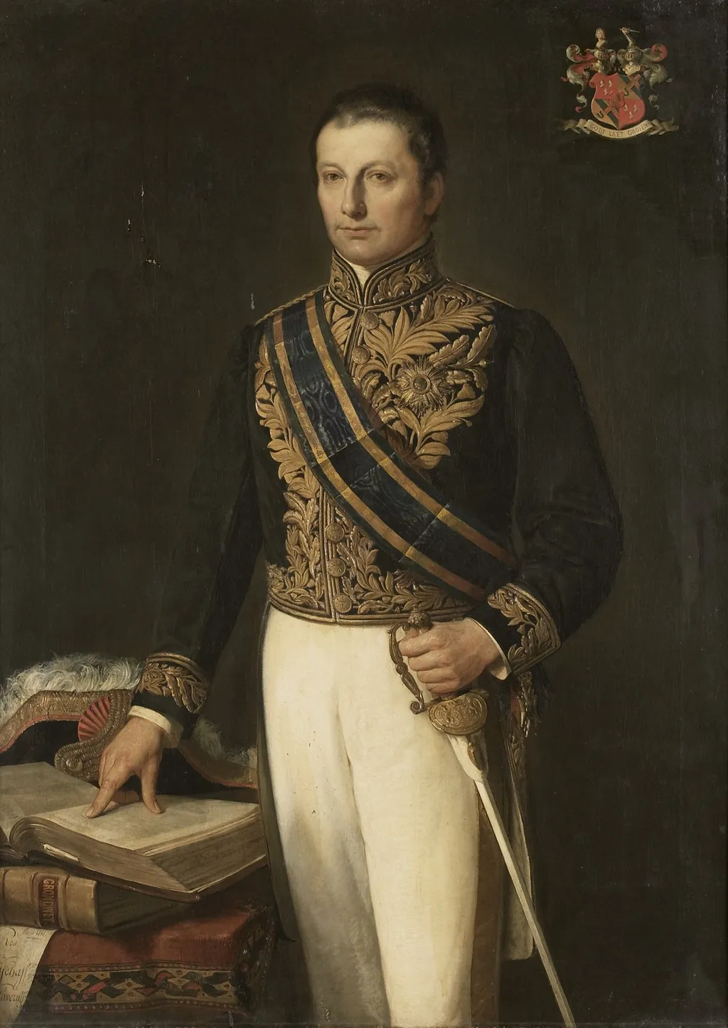 Portrait of Cornelis Theodorus Elout, by Andries van den Berg, oil, 1892