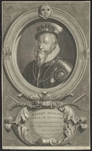 Portrait of Robert Dudley, Earl of Leicester, by Andries Vermeulen