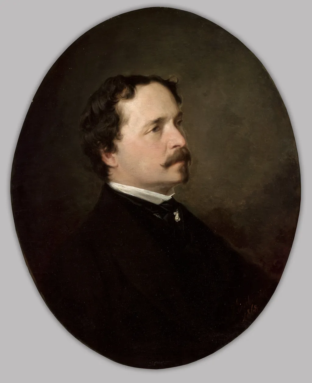 Portrait of Kornel Ujejski, by Andrzej Grabowski, oil, 1868
