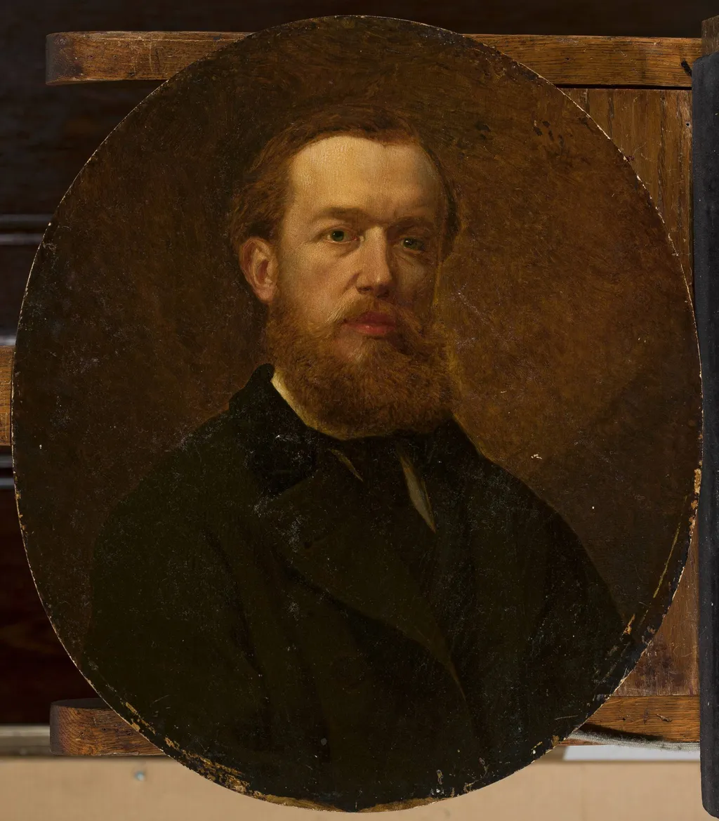 Portrait of Maksymilian Gierymski, by Andrzej Jerzy Mniszech, oil, 1890