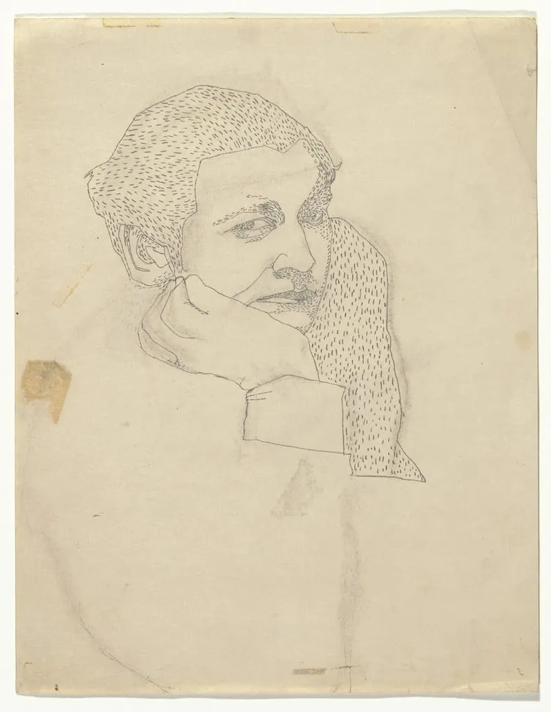 Untitled, by Andy Warhol, graphite, 1946