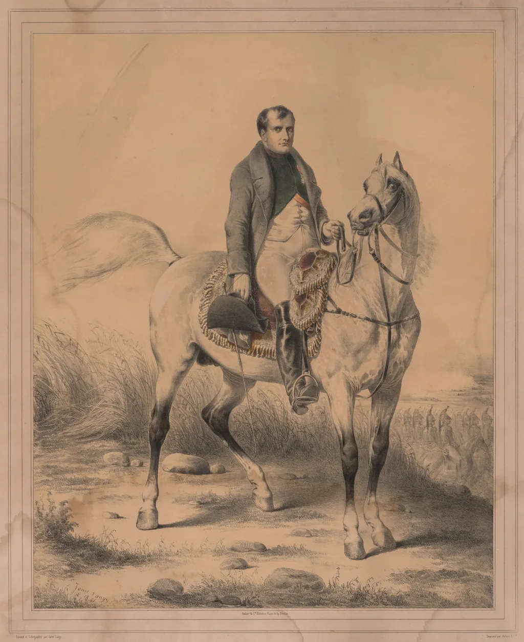 Napoleon, by Ange-Louis Janet Lange, 1841