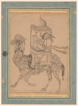 Angel (Peri) Riding a Composite Camel