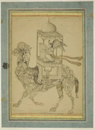 Angel (Peri) Riding a Composite Camel