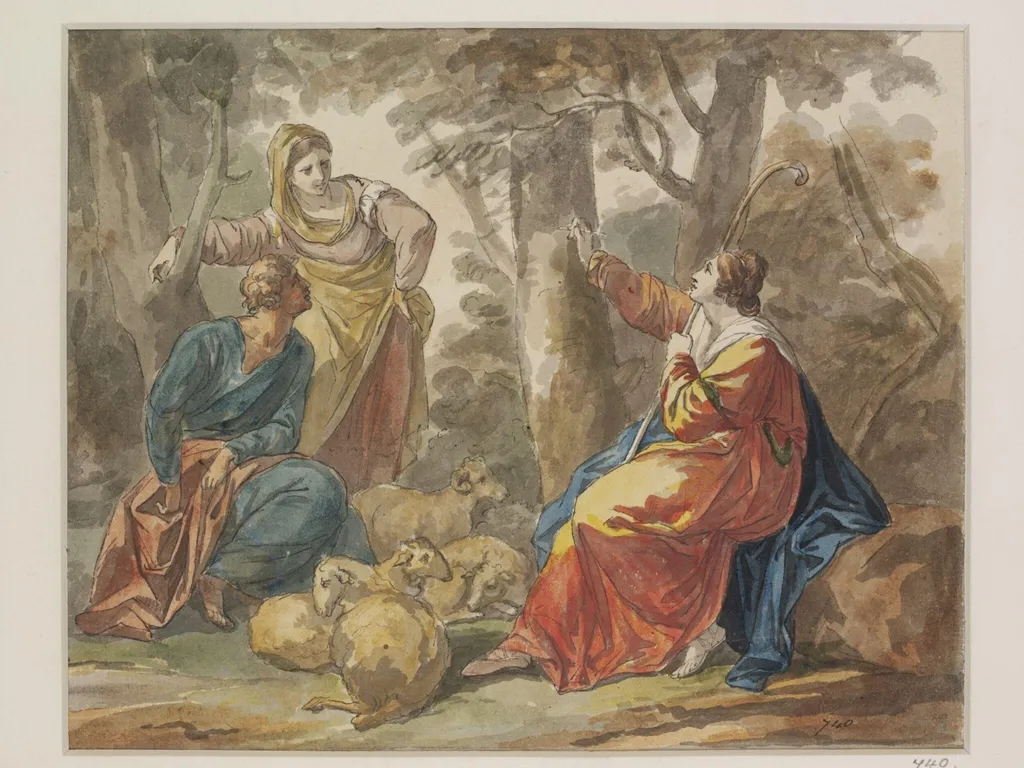 Orlando Furioso, by Angelica Kauffman, watercolor, 1850
