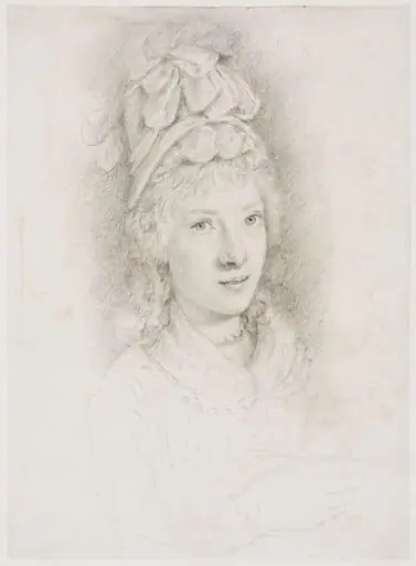 Unknown Woman in a Theodore Bonnet, by Angelica Kauffman