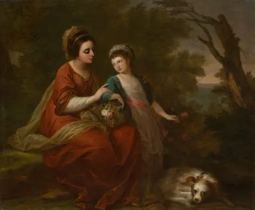 Mrs. Hugh Morgan and Her Daughter, by Angelica Kauffmann