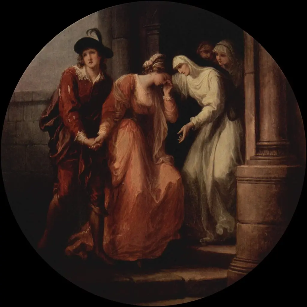 Parting of Abelard and Heloise, by Angelica Kauffmann