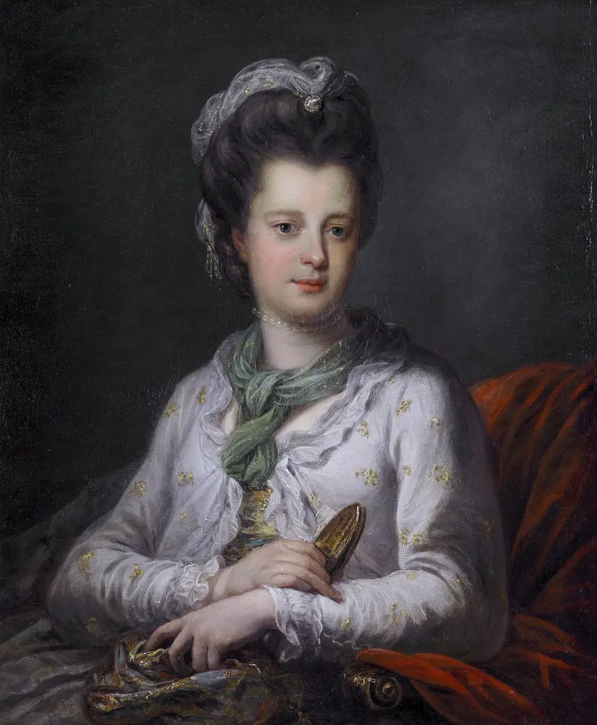 Portrait of Elizabeth Kerr, née Fortescue, Marchioness of Lothian, by Angelica Kauffmann