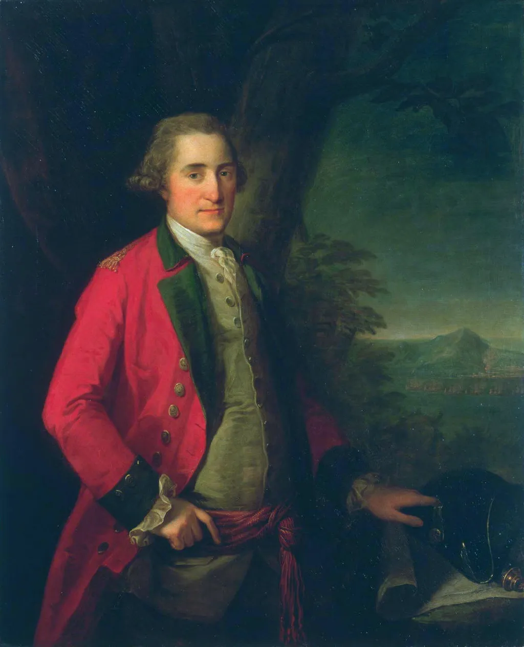 Portrait of Lieutenant General James Cuninghame, by Angelica Kauffmann, oil, 1775