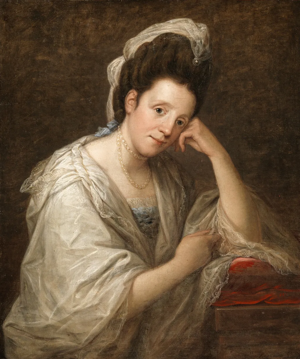 Portrait of Mrs Helen (Dorothea Daniel) (d.1806), by Angelica Kauffmann, oil, 1784