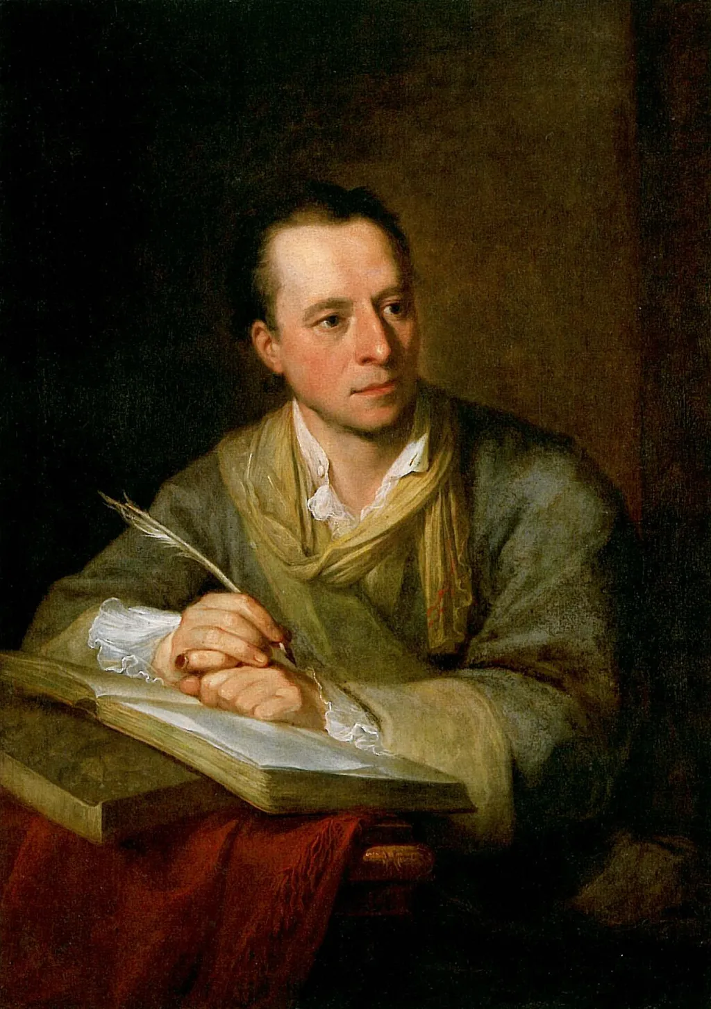 Portrait of Winckelmann, by Angelica Kauffmann, oil, 1764