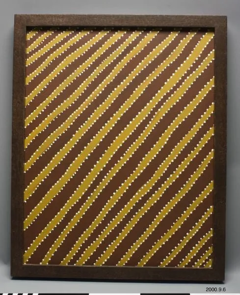painting, by Angeline Pwerle, anmatyerre Pula, paint, 1995
