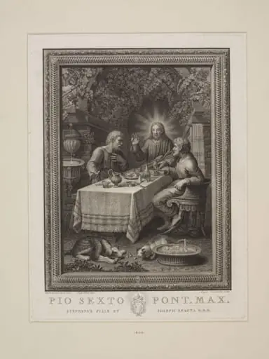 Christ and his disciples at Emmaus, by Angelo Campanella