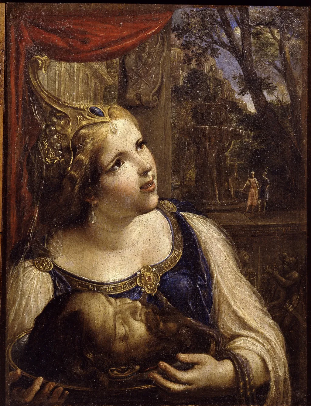 Salome with the head of St John the Baptist, by Angelo Caroselli, oil, 1650