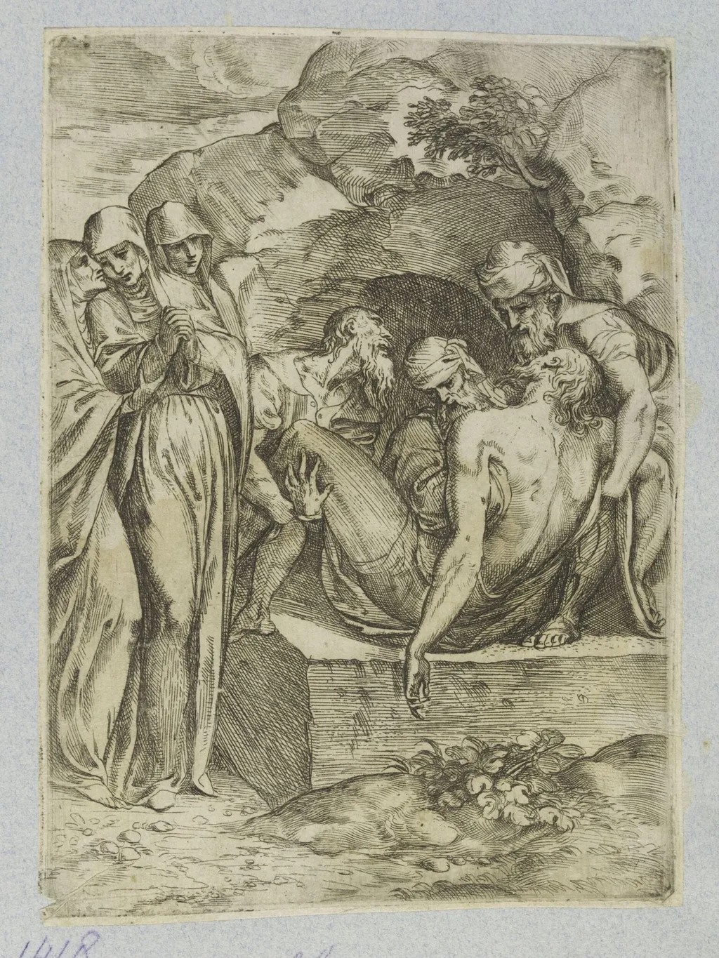 The Entombment, by Angelo Falconi, 1650