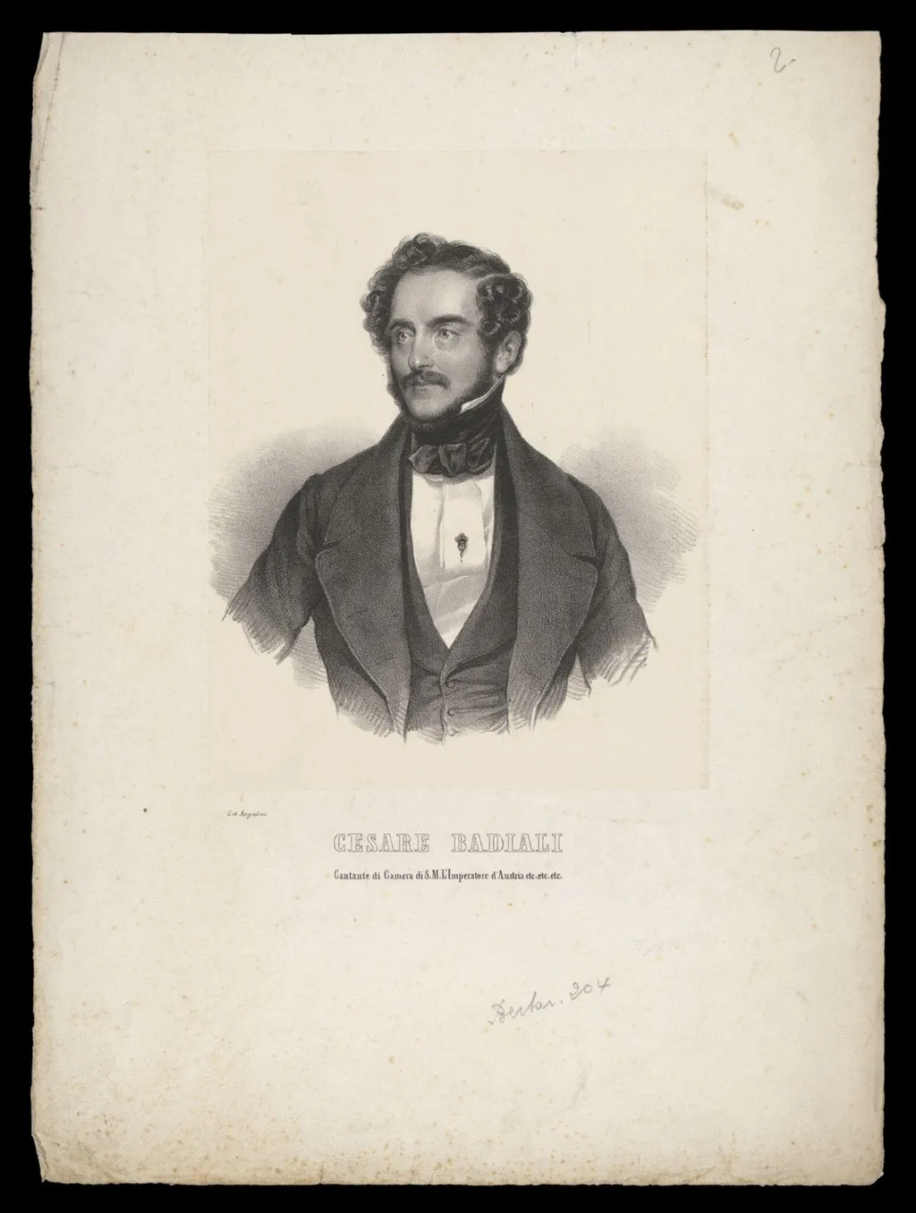 H Beard Print Collection, by Angiolini, 1850