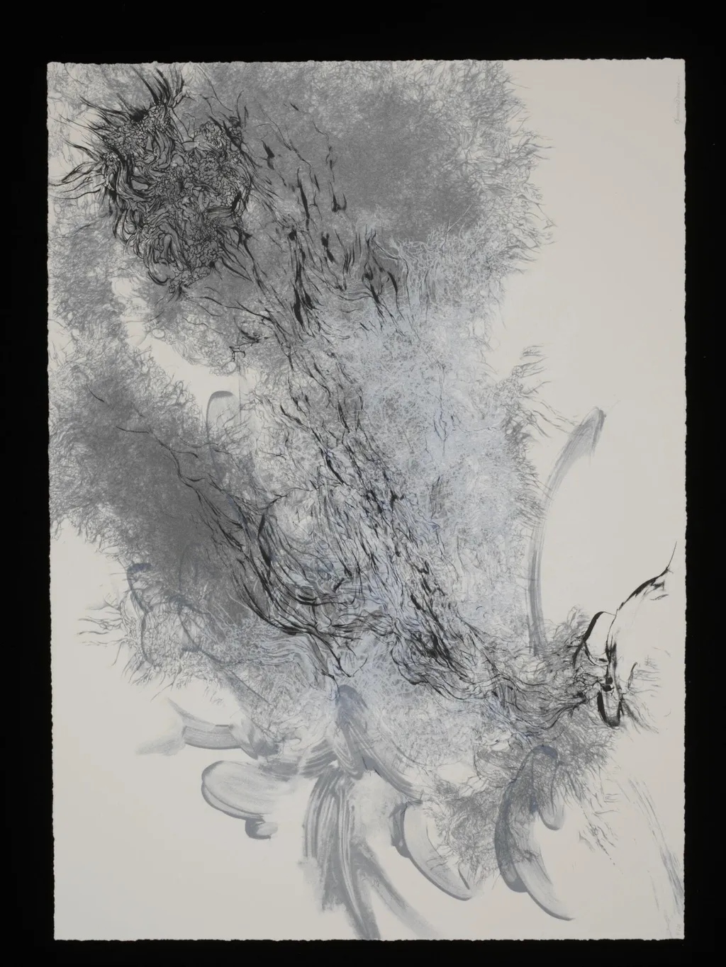 Some Late Wayfarer, by Ann-Marie James, ink, 2012