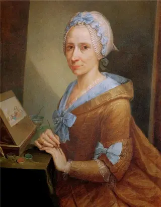 Self-portrait, by Anna Bacherini Piattoli, 1766
