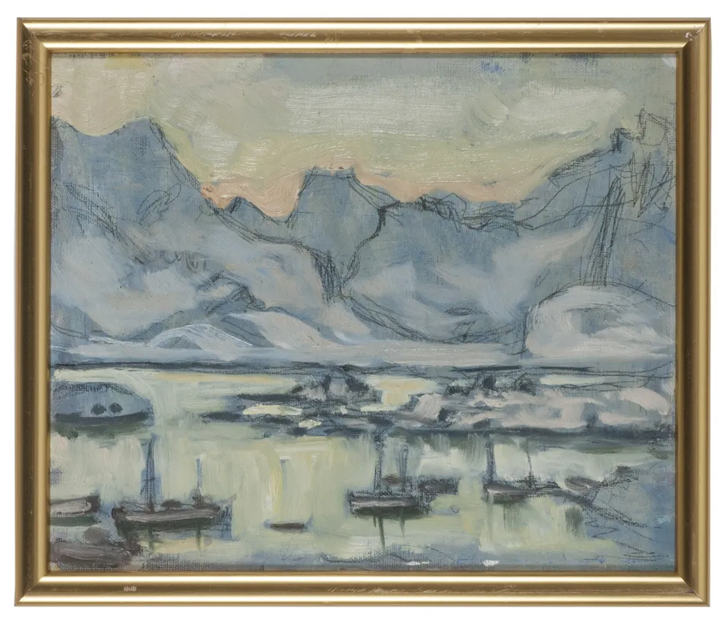Boat with Net. Study from Lofoten, by Anna Boberg, unspecified, 1909