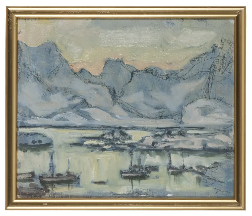 Boat with Net. Study from Lofoten, by Anna Boberg