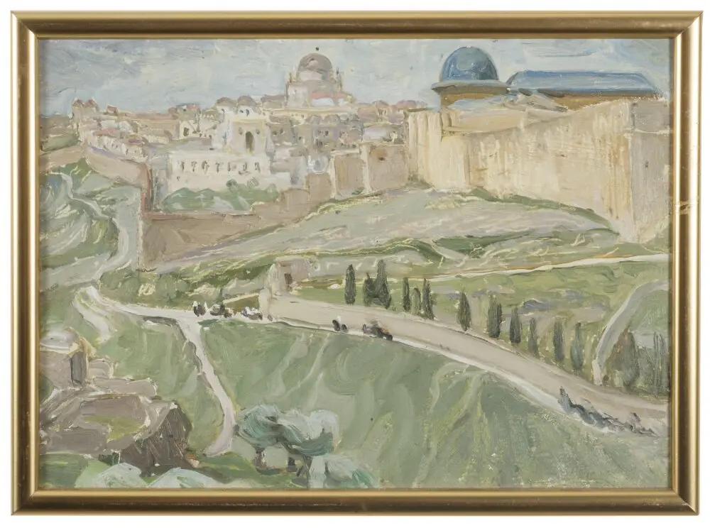 By Jerusalem. Study, by Anna Boberg