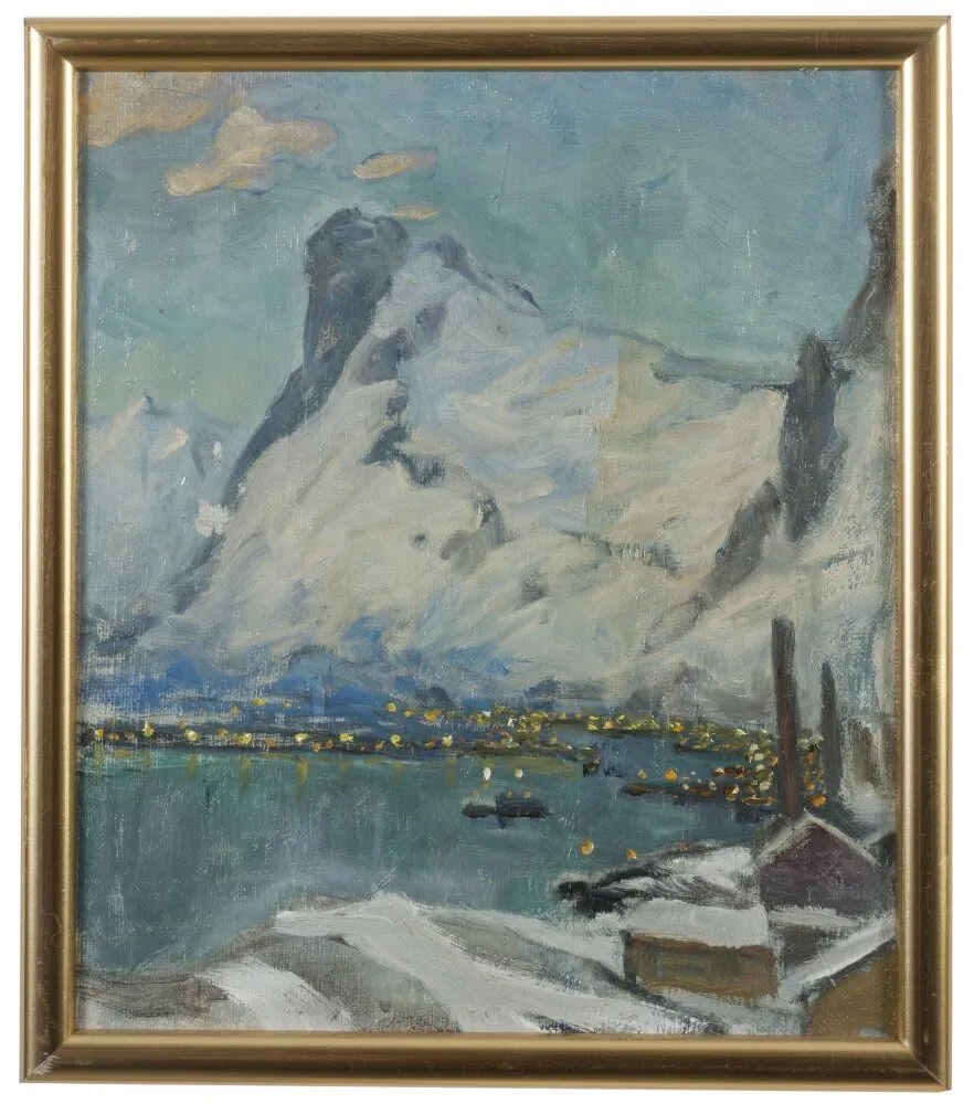 Lofoten in the Evening Light. Study, by Anna Boberg, unspecified, 1915