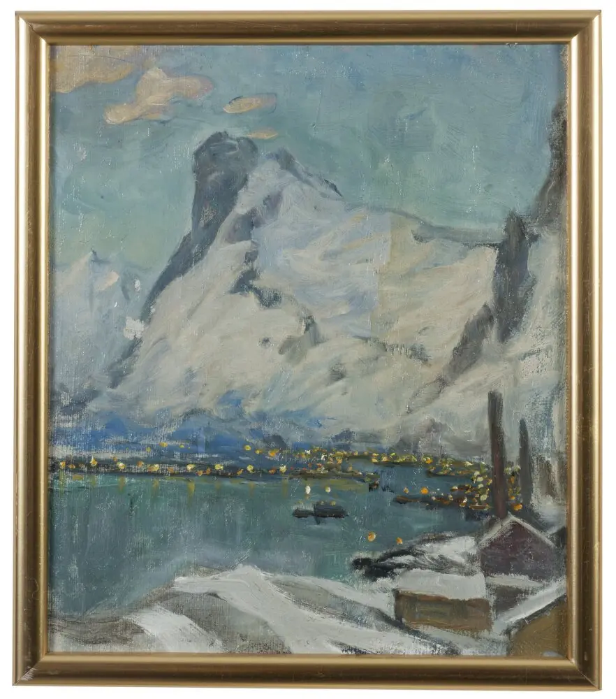Lofoten in the Evening Light. Study, by Anna Boberg