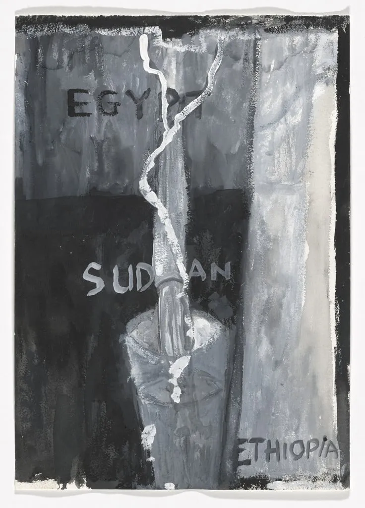 Untitled, by Anna Boghiguian, gouache, 2011