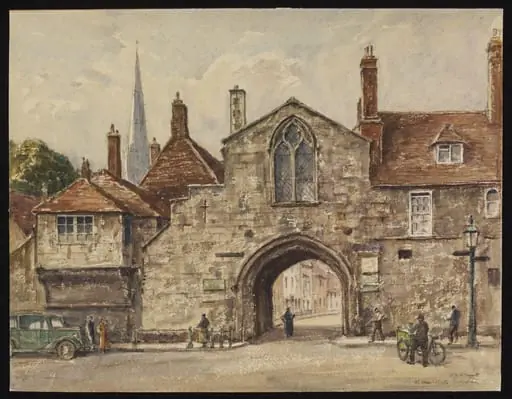 St. Ann's Gate, Salisbury, by Anna Lea Merritt
