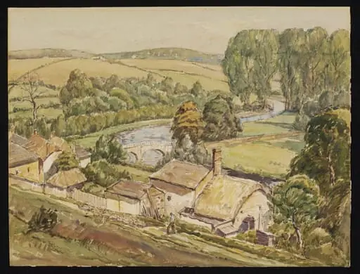 Woodford Bridge in the Avon Valley, by Anna Lea Merritt