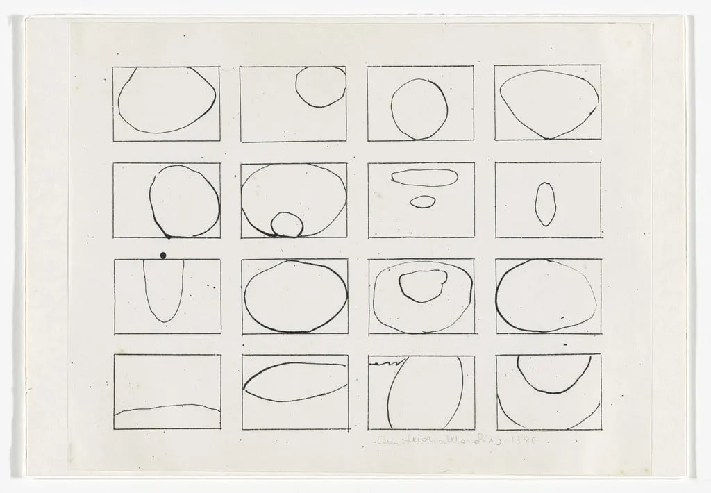 Untitled, by Anna Maria Maiolino, ink, 1986