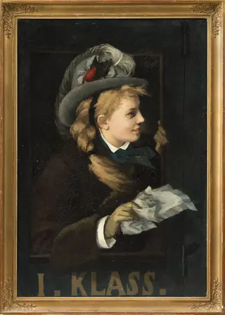 Lady in a Train Window, by Anna Nordgren, 1889
