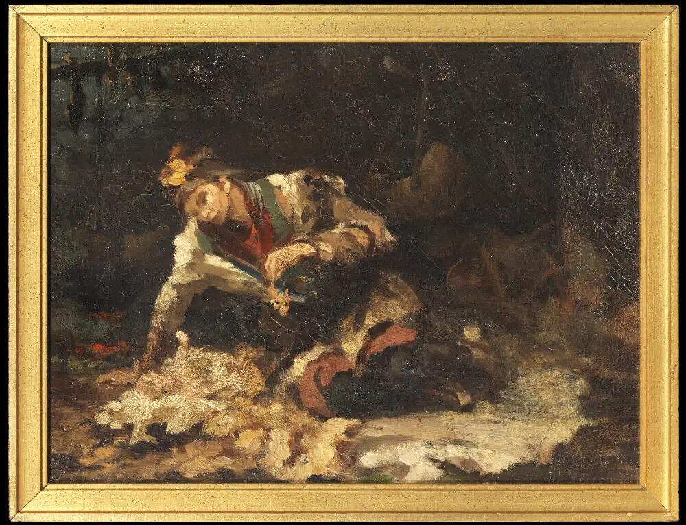 Sami Woman and her Child, by Anna Nordlander