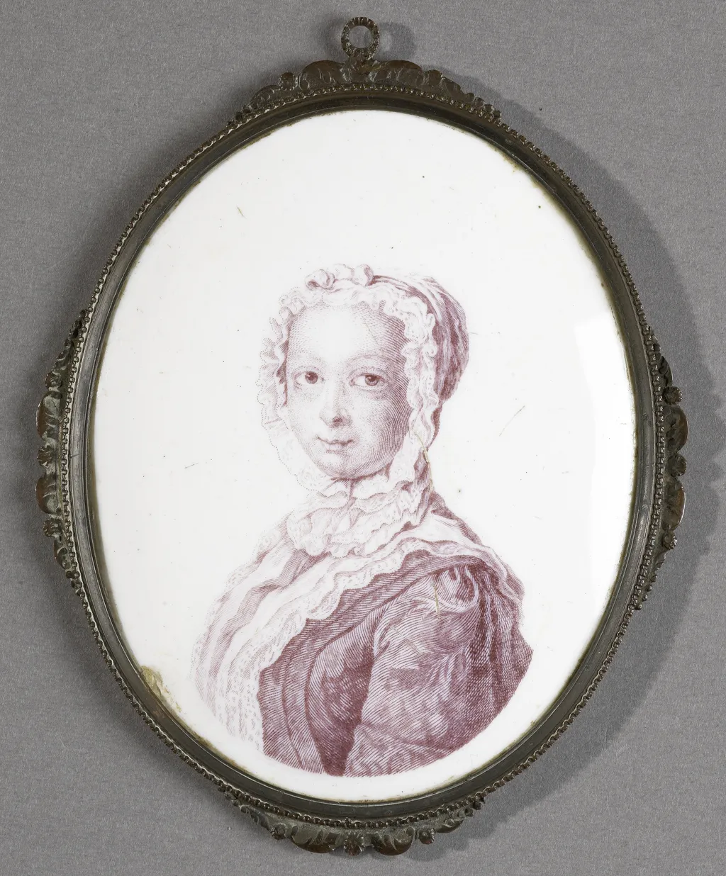 Anna van Hannover (1709-59). Sister to Frederick Louis, Prince of Wales, and wife of Prins Willem IV., copper, 1740