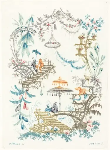 Arabesque with a Double Parasol, by Anne Allen