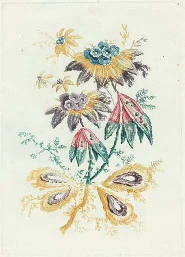 Fantastic Flowers with Peapod Leaves, by Anne Allen