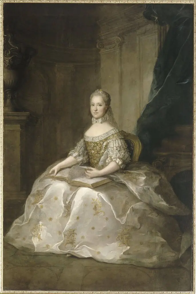 Portrait of Maria Josepha of Saxony (1731–1767), Dauphine of France, by Anne Baptiste Nivelon