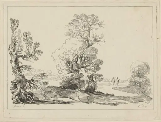 Landscape, by Anne-Claude-Philippe de Tubières, comte de Caylus