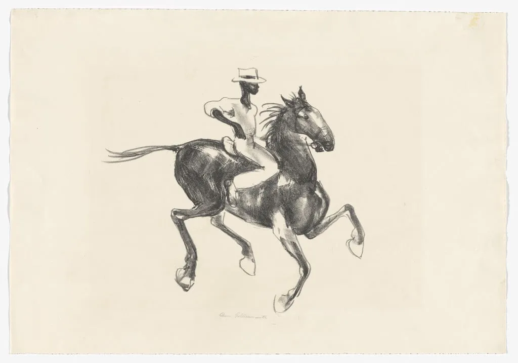 Untitled, by Anne Goldthwaite, ink, 1936