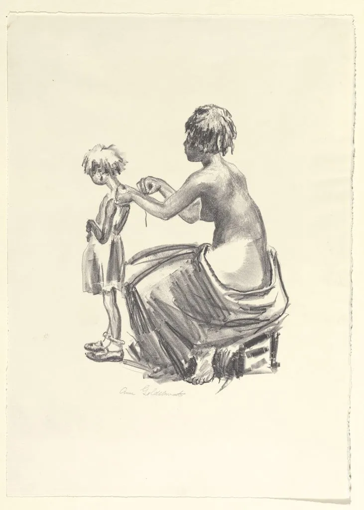 Untitled, by Anne Goldthwaite, ink, 1934