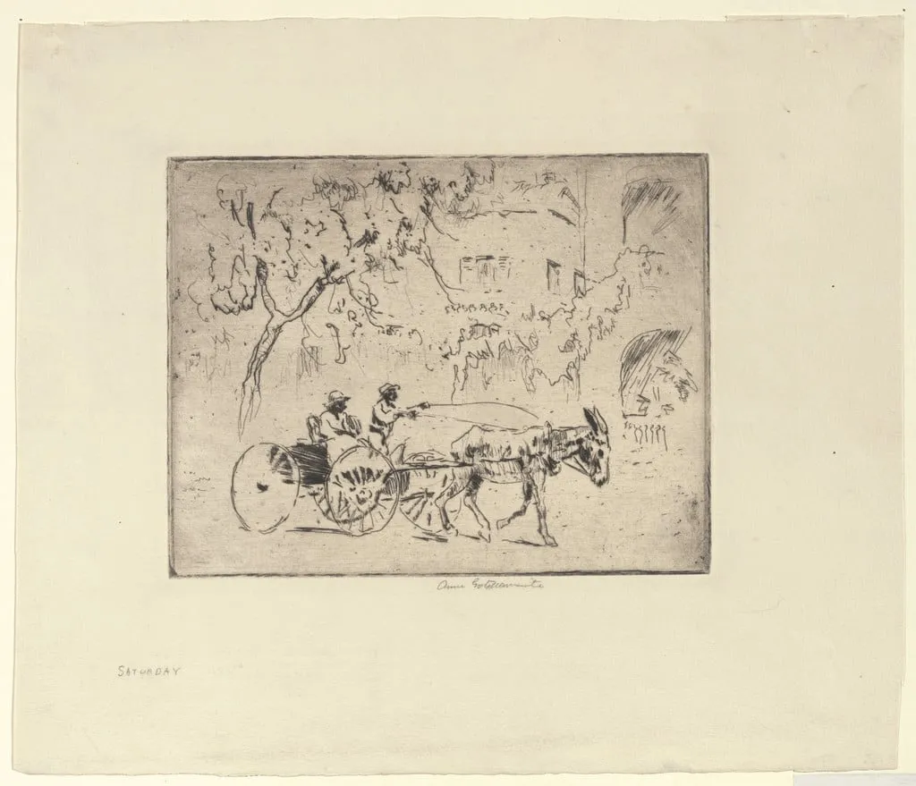 Untitled, by Anne Goldthwaite, ink, 1920