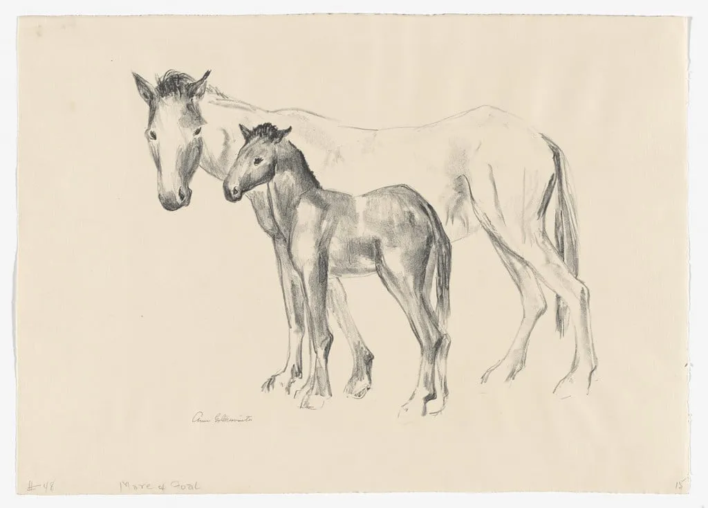 Untitled, by Anne Goldthwaite, ink, 1938