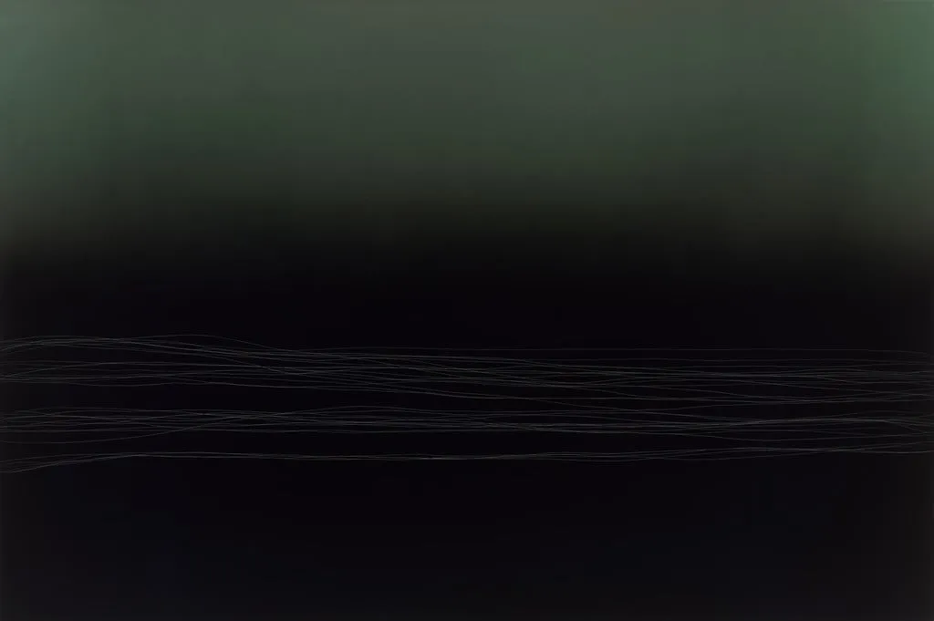 Untitled, by Anne Imhof, acrylic, 2022