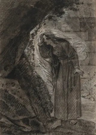 Agnès Entering a Grotto, by Anne-Louis Girodet