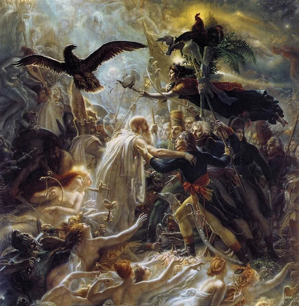 Apotheosis of the French Heroes that Died for the Fatherland during the War of Liberation, by Anne-Louis Girodet, oil, 1801