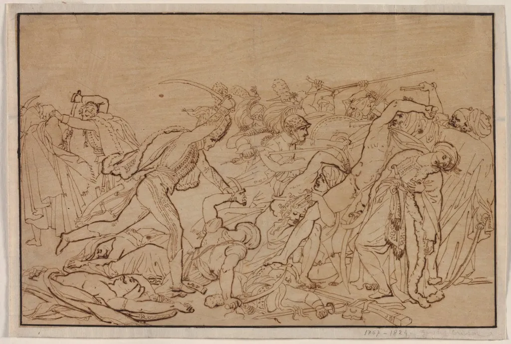 Study for "The Revolt of Cairo", by Anne-Louis Girodet, 1810