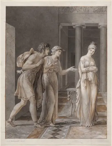 The Meeting of Orestes and Hermione, by Anne-Louis Girodet